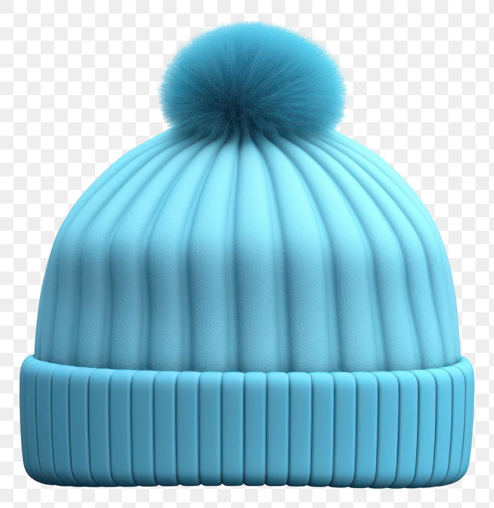 PNG Turquoise winter cap transparent background. AI generated Image by rawpixel.