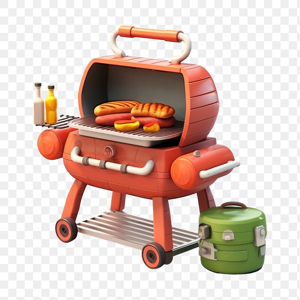PNG Barbecue grilling cartoon food. AI generated Image by rawpixel.