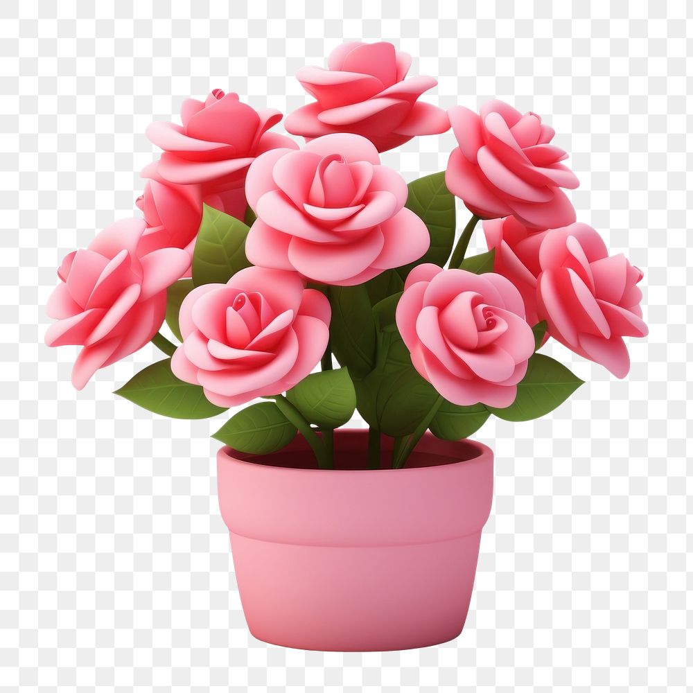 PNG Rose flower petal plant. AI generated Image by rawpixel.