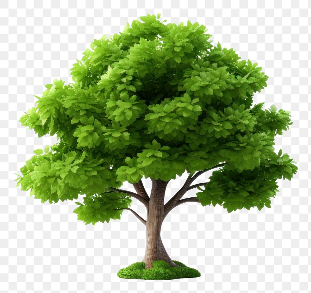 PNG Tree plant white background broccoli. AI generated Image by rawpixel.