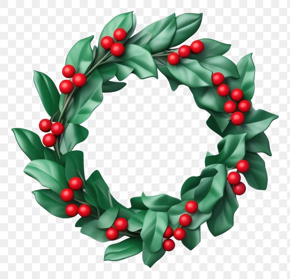 PNG Wreath celebration decoration christmas. 