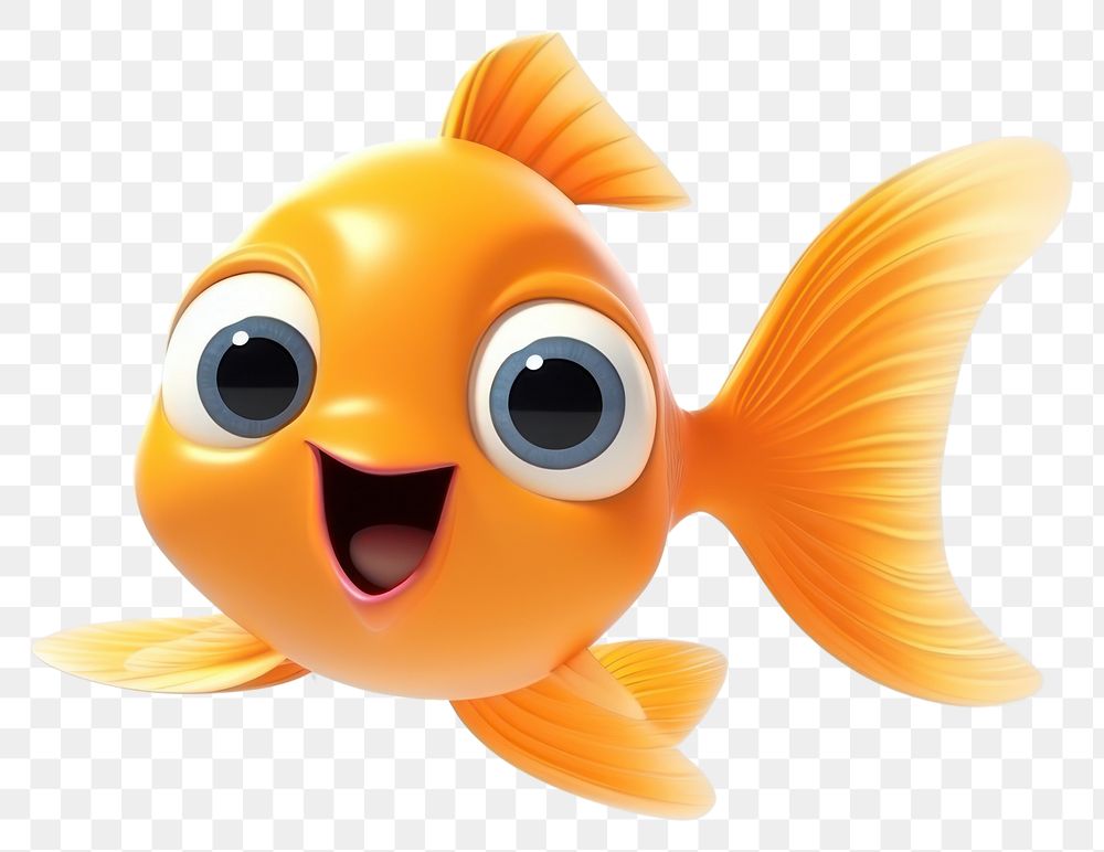 PNG Goldfish cartoon animal pomacentridae. AI generated Image by rawpixel.