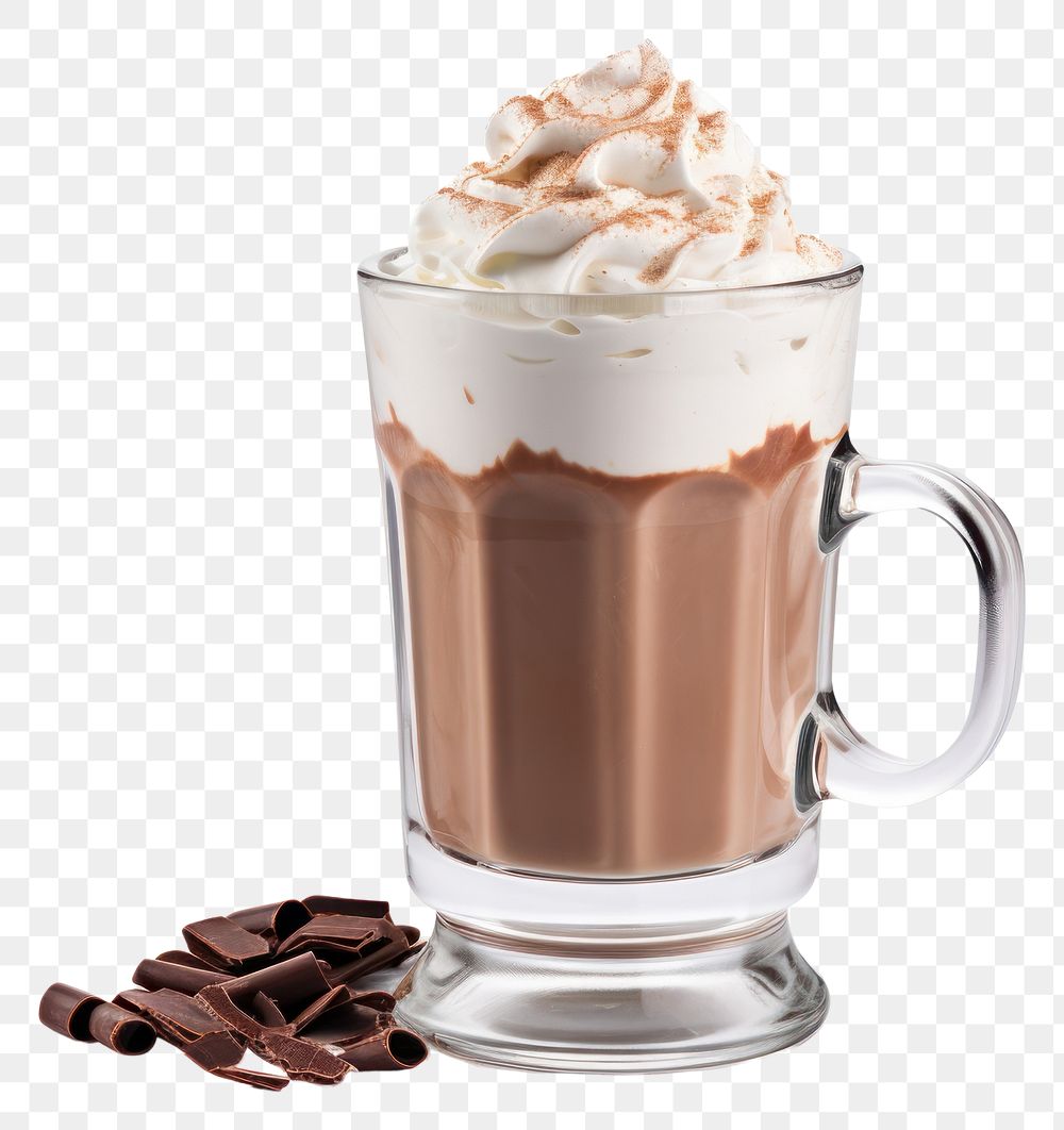 PNG Chocolate drink dessert whipped. AI generated Image by rawpixel.