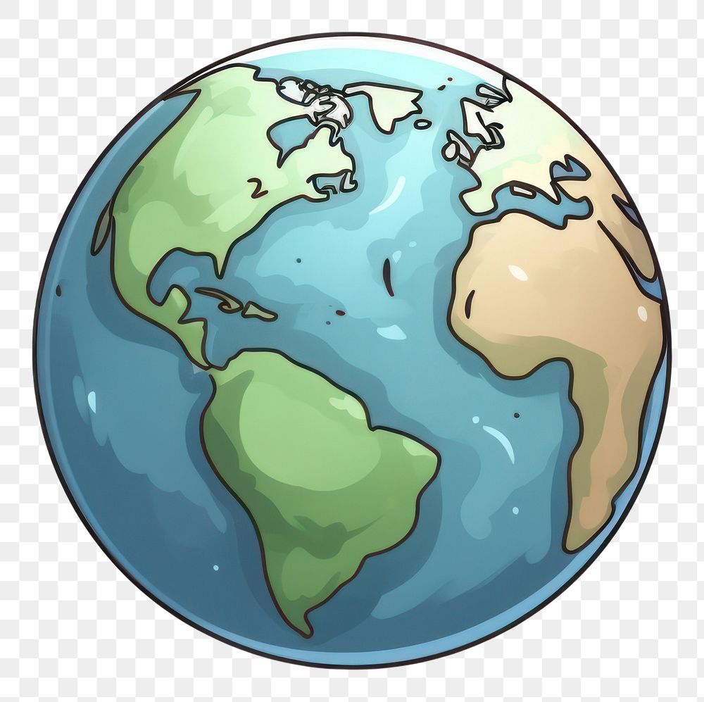 PNG Earth sphere planet globe transparent background