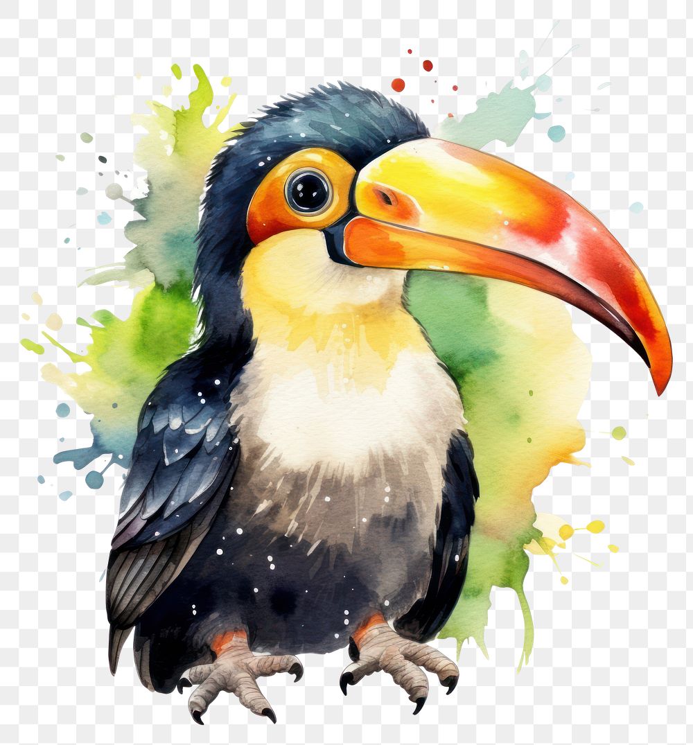 PNG Toucan animal bird beak. AI generated Image by rawpixel.