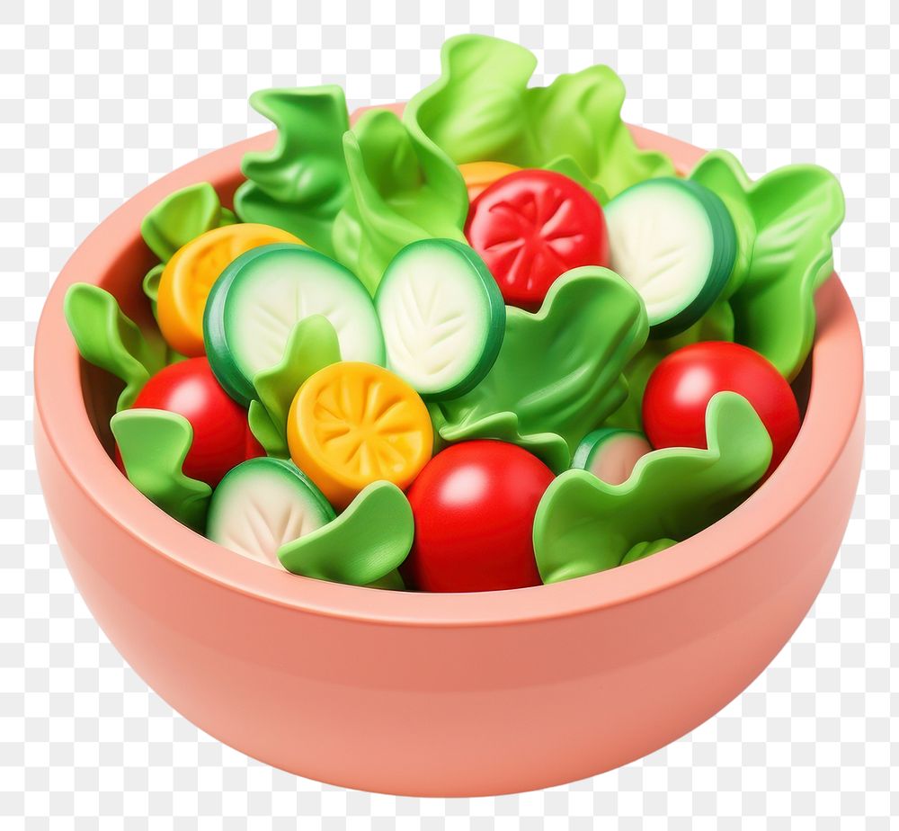 PNG Bowl salad food white background. AI generated Image by rawpixel.