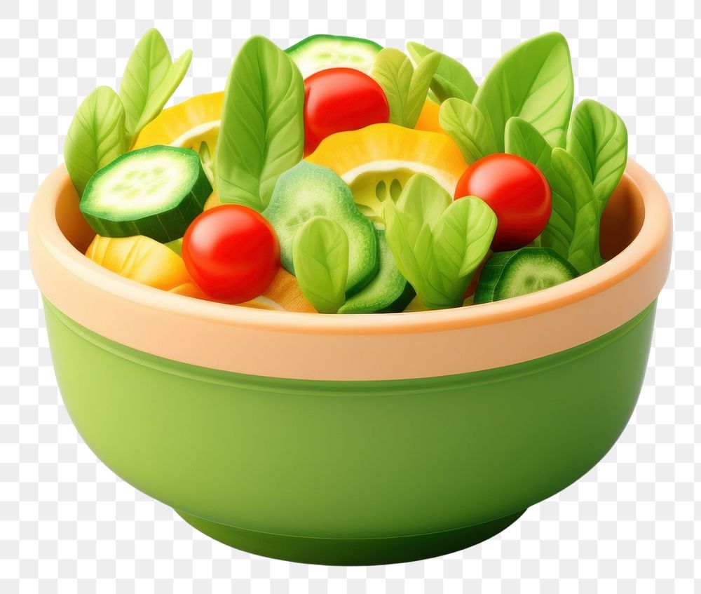 PNG Bowl salad food vegetable. AI generated Image by rawpixel.