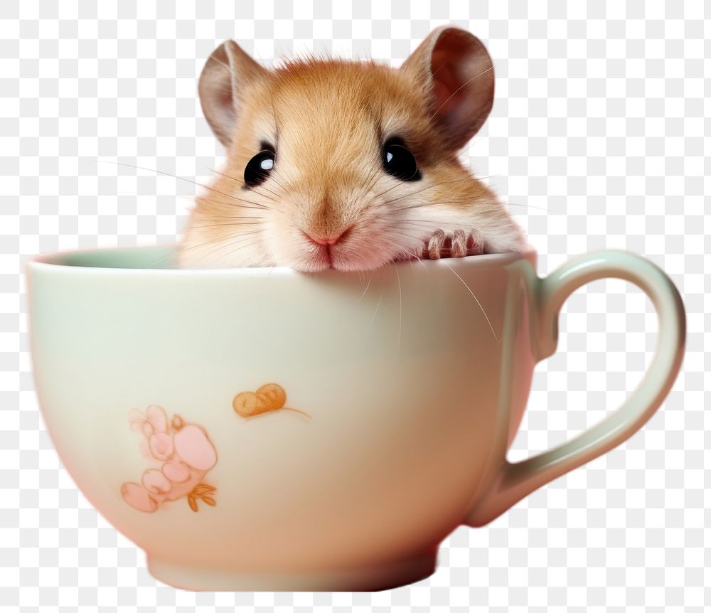 PNG Cup hamster animal mammal transparent background