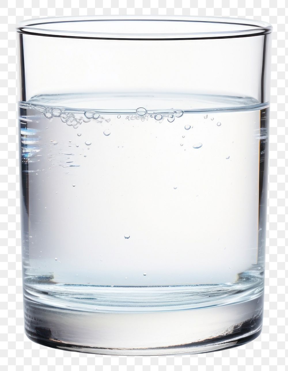 PNG Glass water transparent background refreshment. 