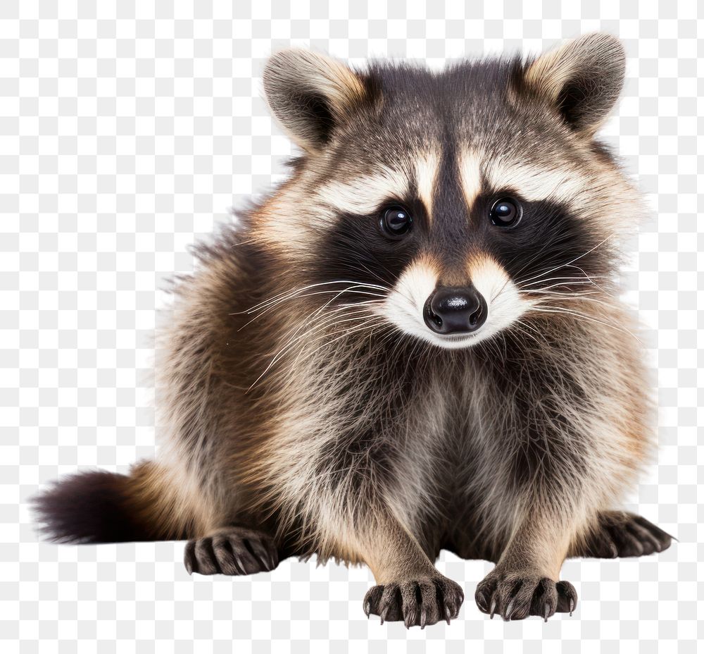 PNG Raccoon animal mammal procyonidae. AI generated Image by rawpixel.