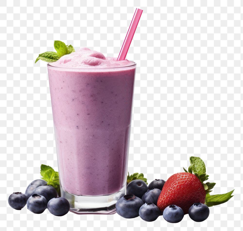 PNG Smoothie milkshake blueberry fruit. 