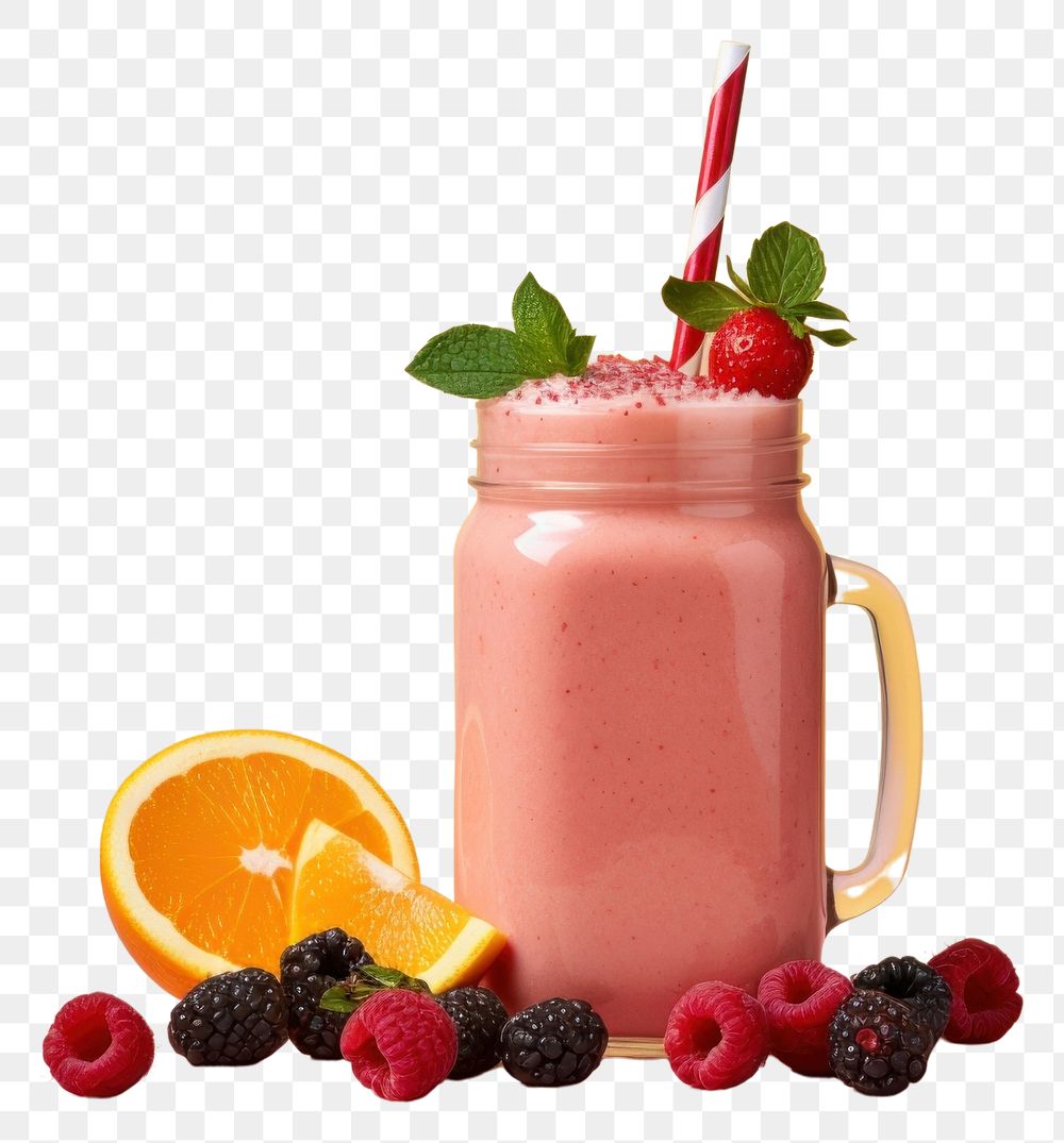 PNG Smoothie fruit berry drink. AI generated Image by rawpixel.
