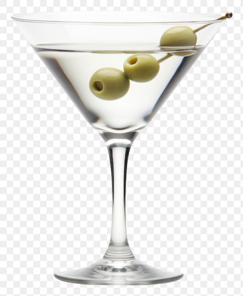 PNG Martini cocktail drink glass.