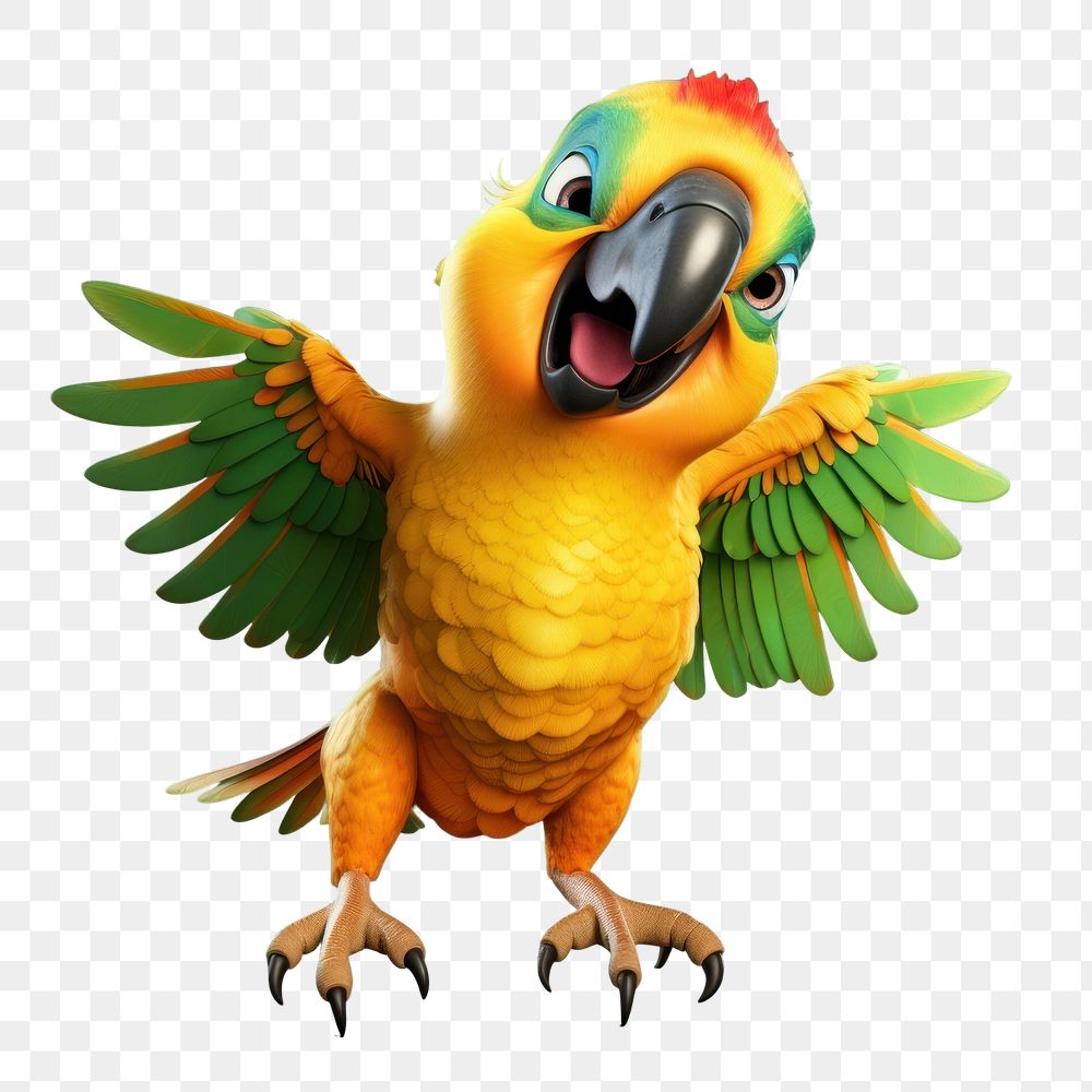 PNG Parrot animal bird beak. AI generated Image by rawpixel.