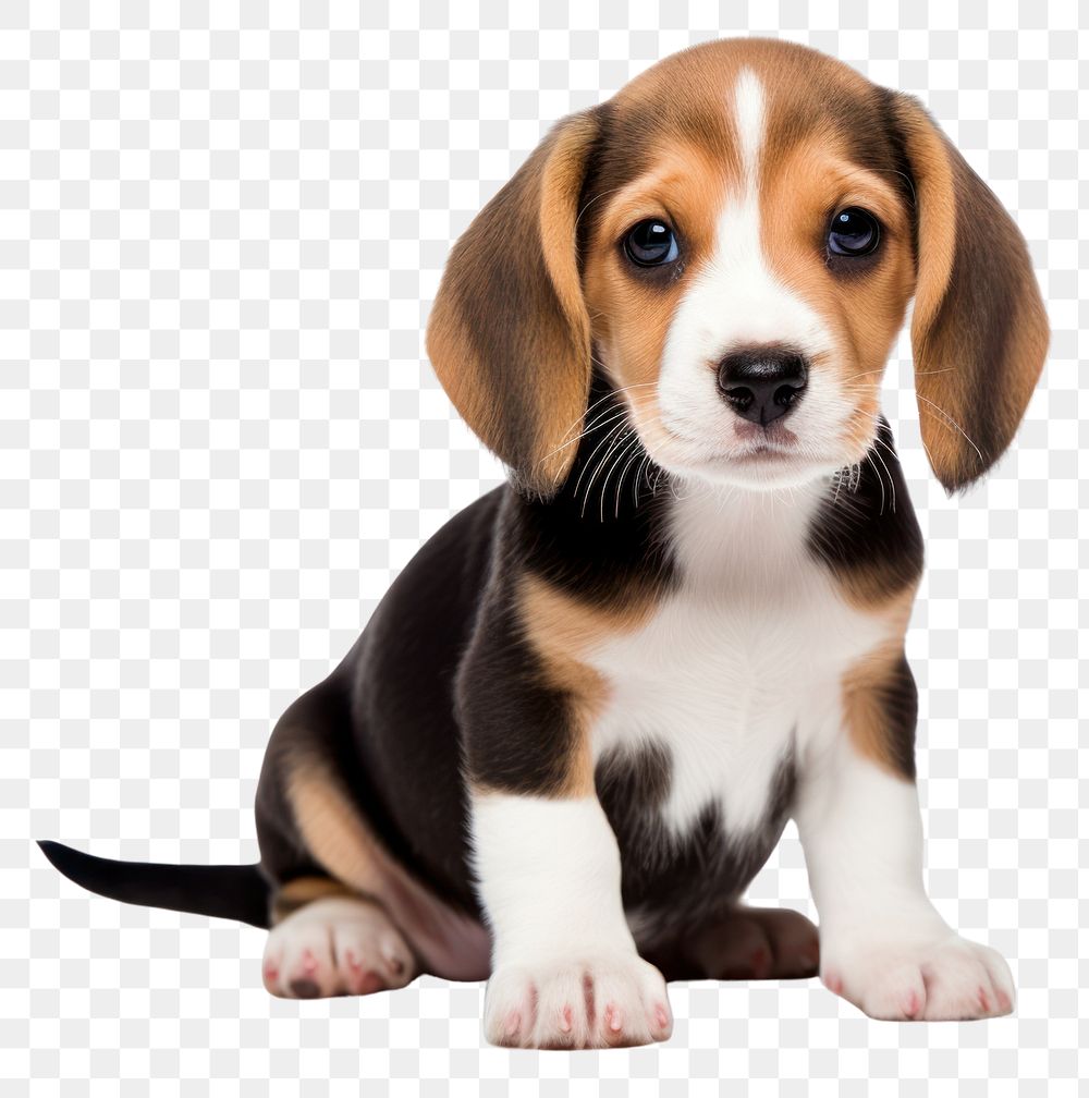 PNG Beagle puppy animal mammal. AI generated Image by rawpixel.