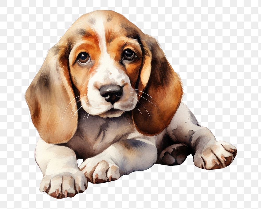 PNG Hound animal beagle mammal. AI generated Image by rawpixel.