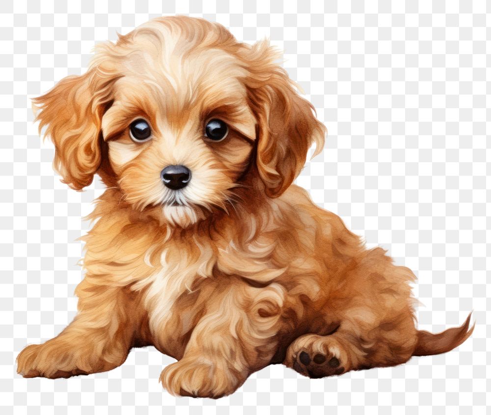 PNG Puppy cavapoo spaniel mammal. 