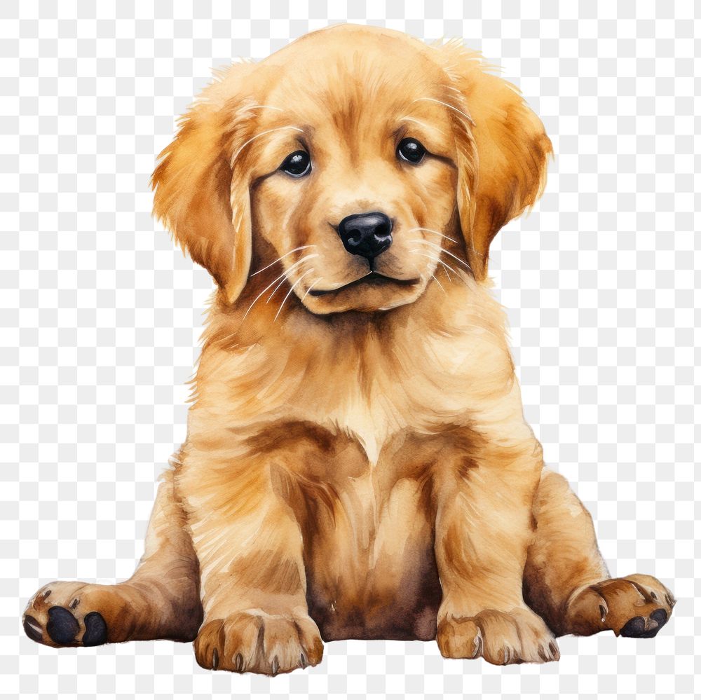 PNG Puppy retriever animal mammal. | Free PNG - rawpixel