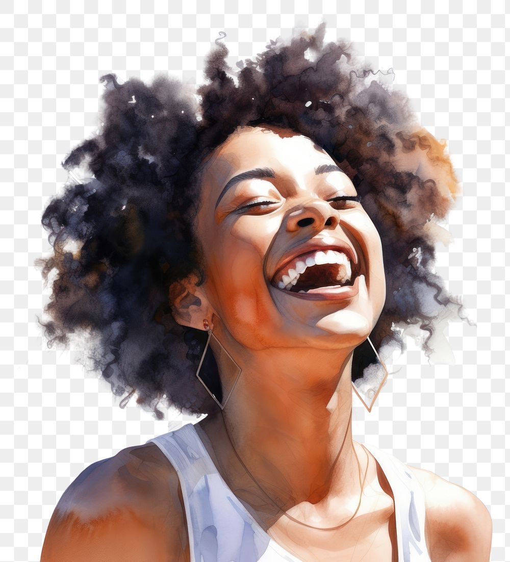 PNG Laughing portrait adult photography. AI generated Image by rawpixel.