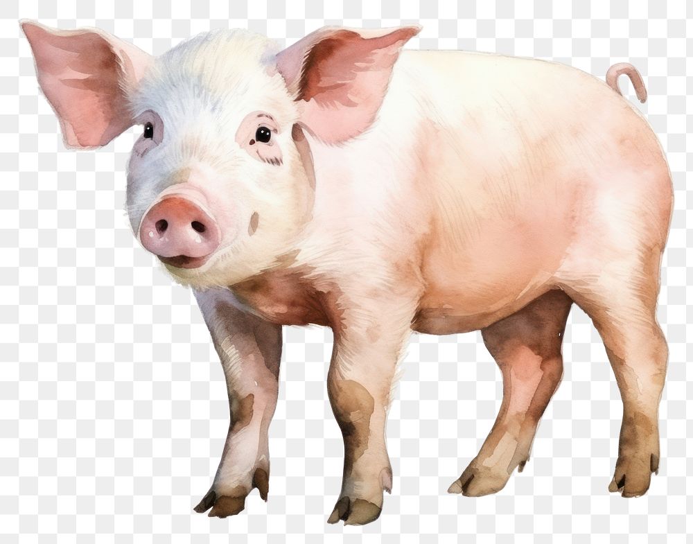 PNG Pig mammal animal boar transparent background