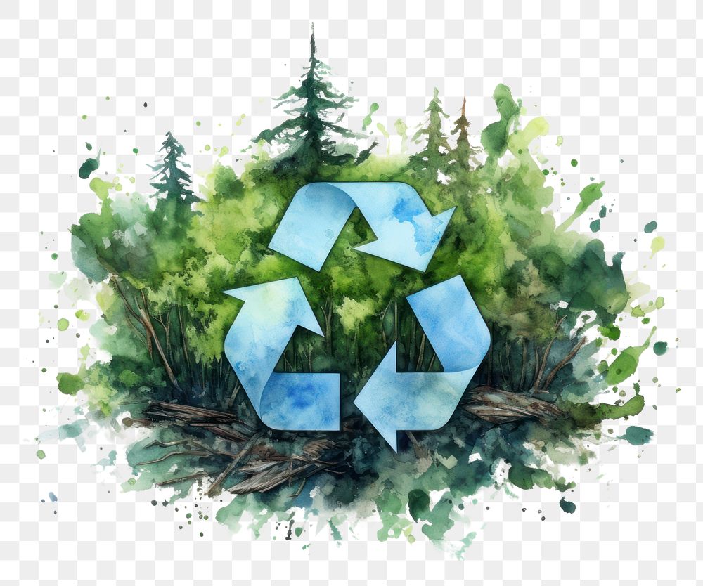 PNG Recycling outdoors growth nature. AI generated Image by rawpixel.