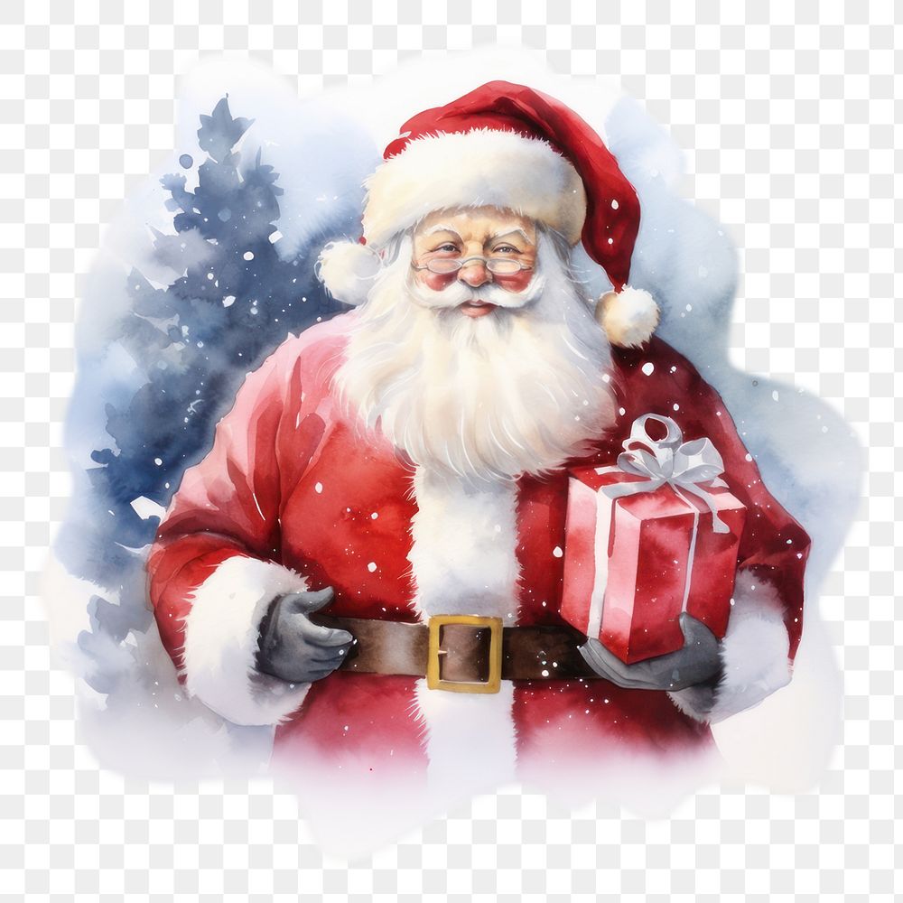 PNG Christmas gift santa claus celebration. AI generated Image by rawpixel.