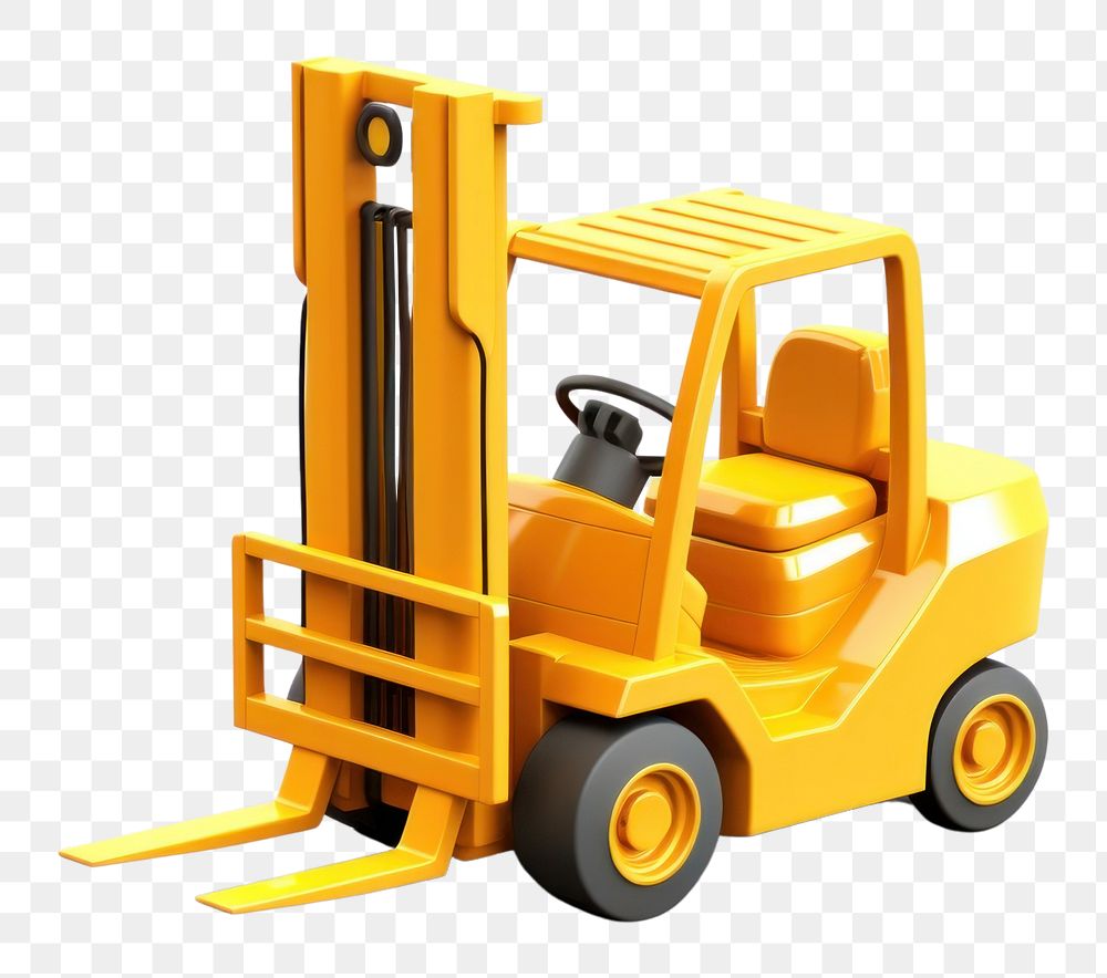 PNG Forklift  white background equipment. AI generated Image by rawpixel.