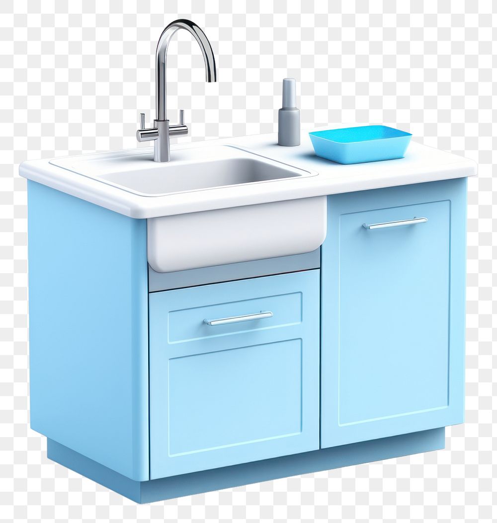 PNG Sink furniture white background countertop. AI generated Image by rawpixel.