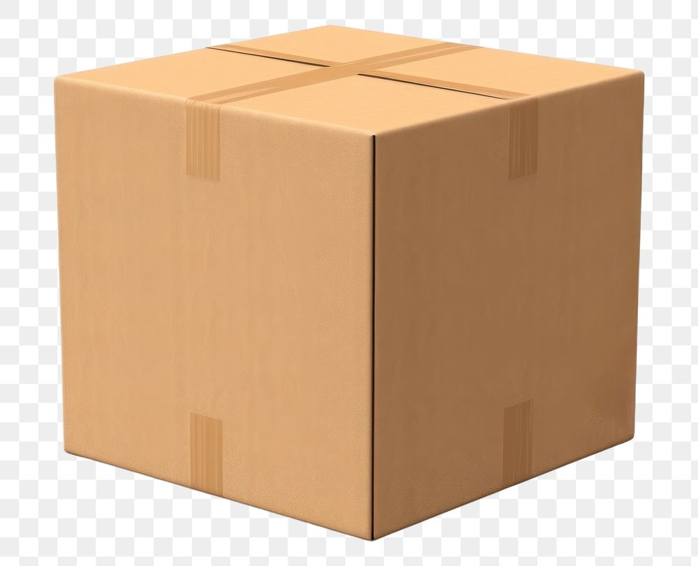 PNG Box cardboard shipping carton. 