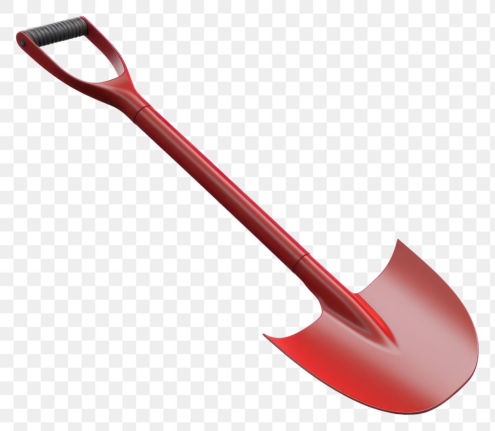 PNG Tool device shovel red. 