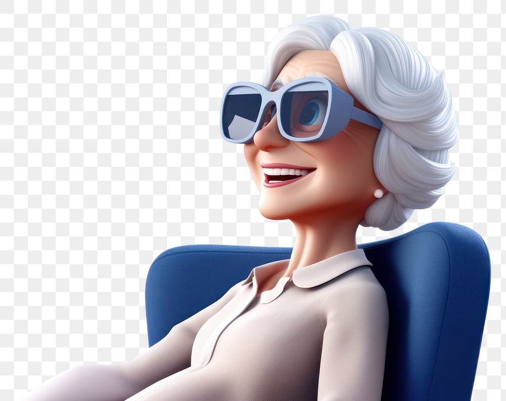 PNG Cartoon glasses adult woman. AI generated Image by rawpixel.