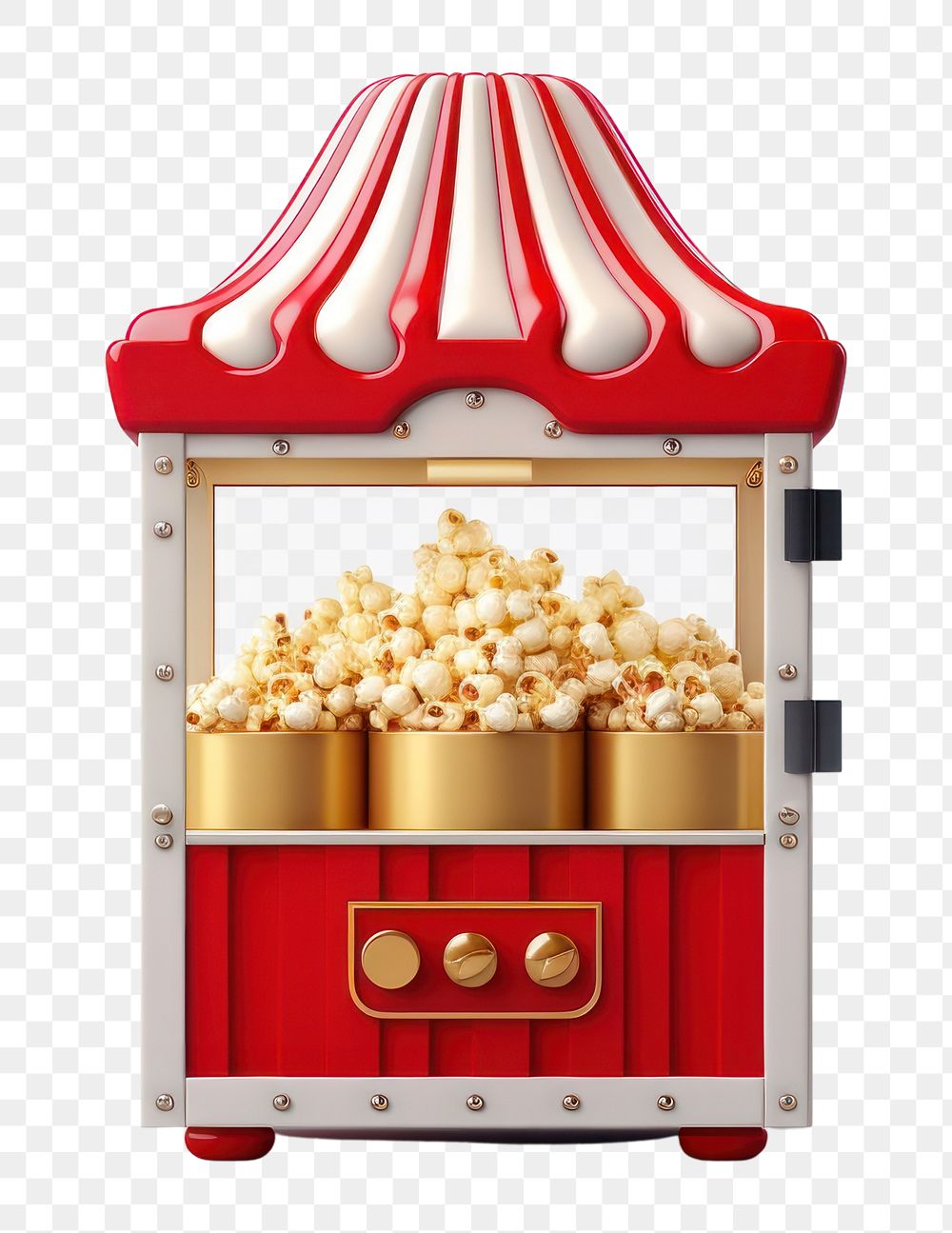 PNG Popcorn machine food container. 