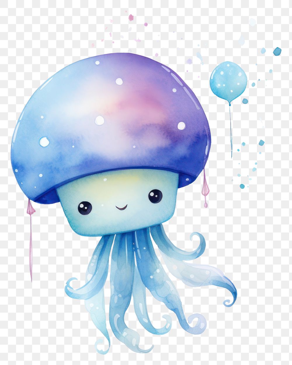 PNG Transparent jellyfish invertebrate cephalopod. AI generated Image by rawpixel.
