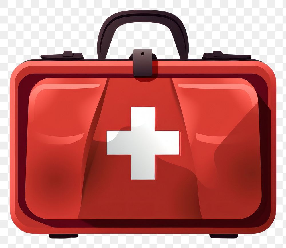 PNG Stethoscope first aid suitcase medicine. 