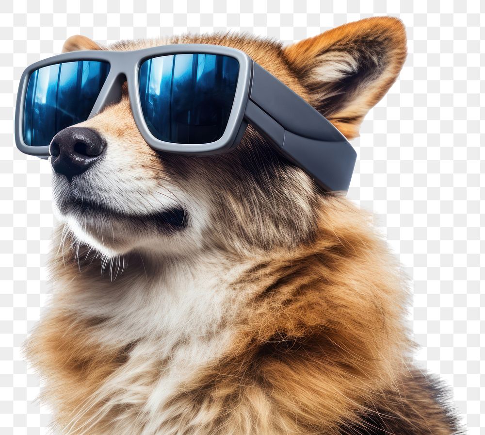 PNG Glasses animal sunglasses mammal. AI generated Image by rawpixel.