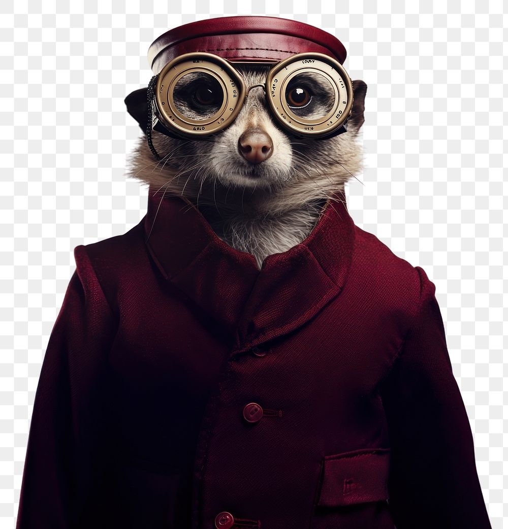 PNG Portrait glasses animal adult. AI generated Image by rawpixel.