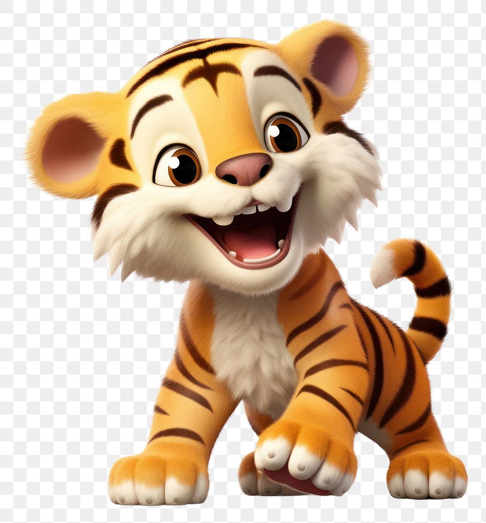 PNG Tiger cute toy transparent background. AI generated Image by rawpixel.