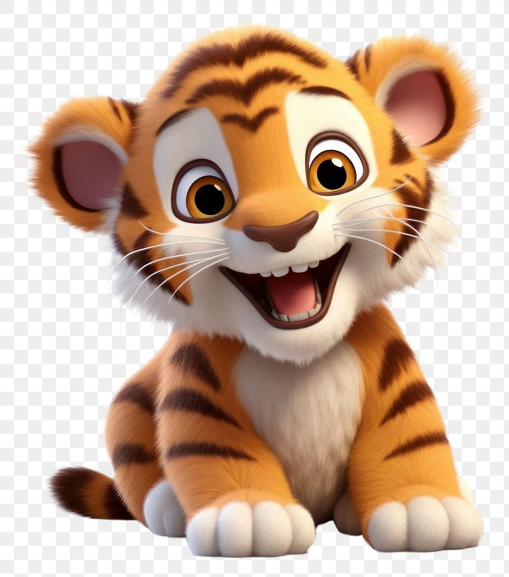 cute animated tigers