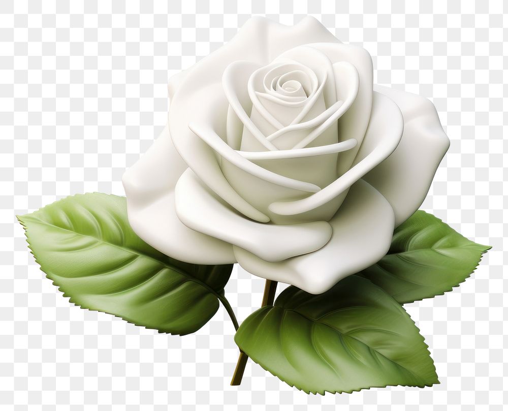 PNG Rose flower plant white. 