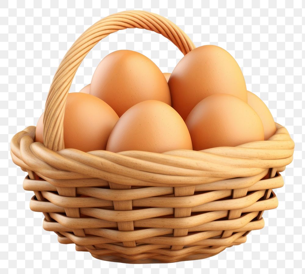 PNG Basket egg food transparent background. AI generated Image by rawpixel.