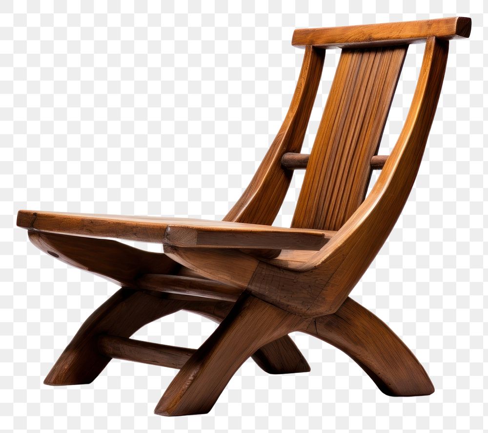 PNG  Chair furniture armchair wood. AI generated Image by rawpixel.