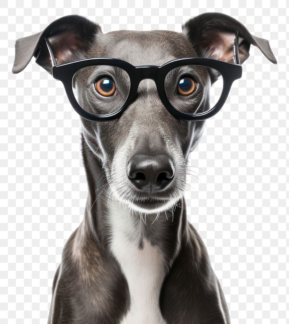 PNG Glasses dog mammal animal. AI generated Image by rawpixel.