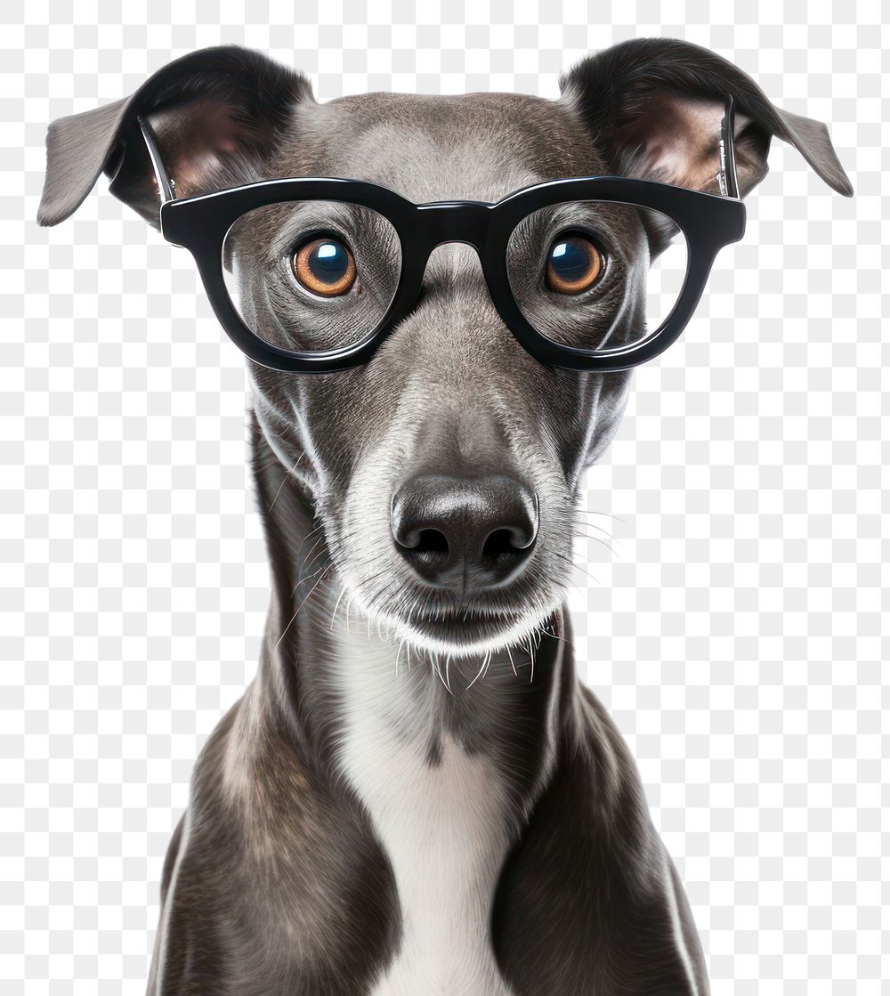 PNG Glasses dog mammal animal. 