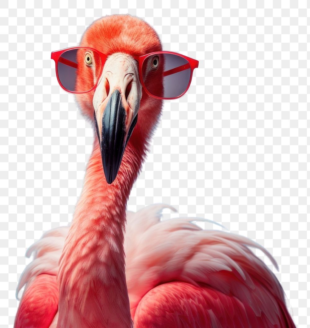 PNG Flamingo animal bird beak transparent background