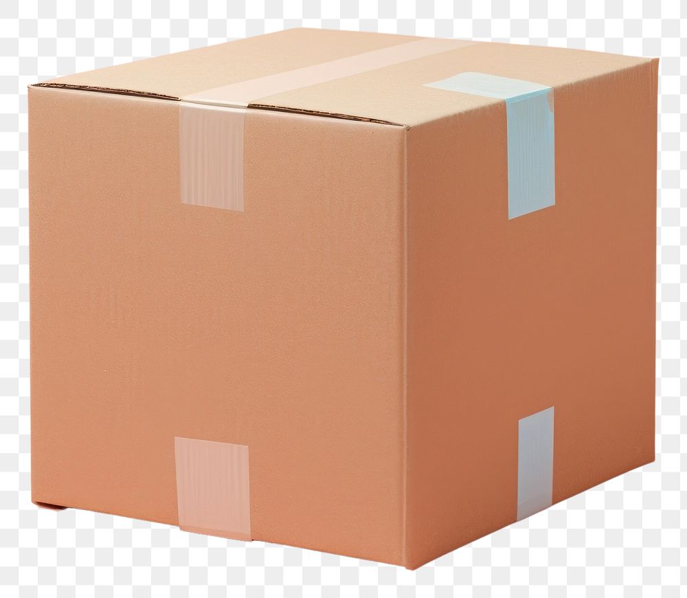 PNG Cardboard box carton delivering transparent background