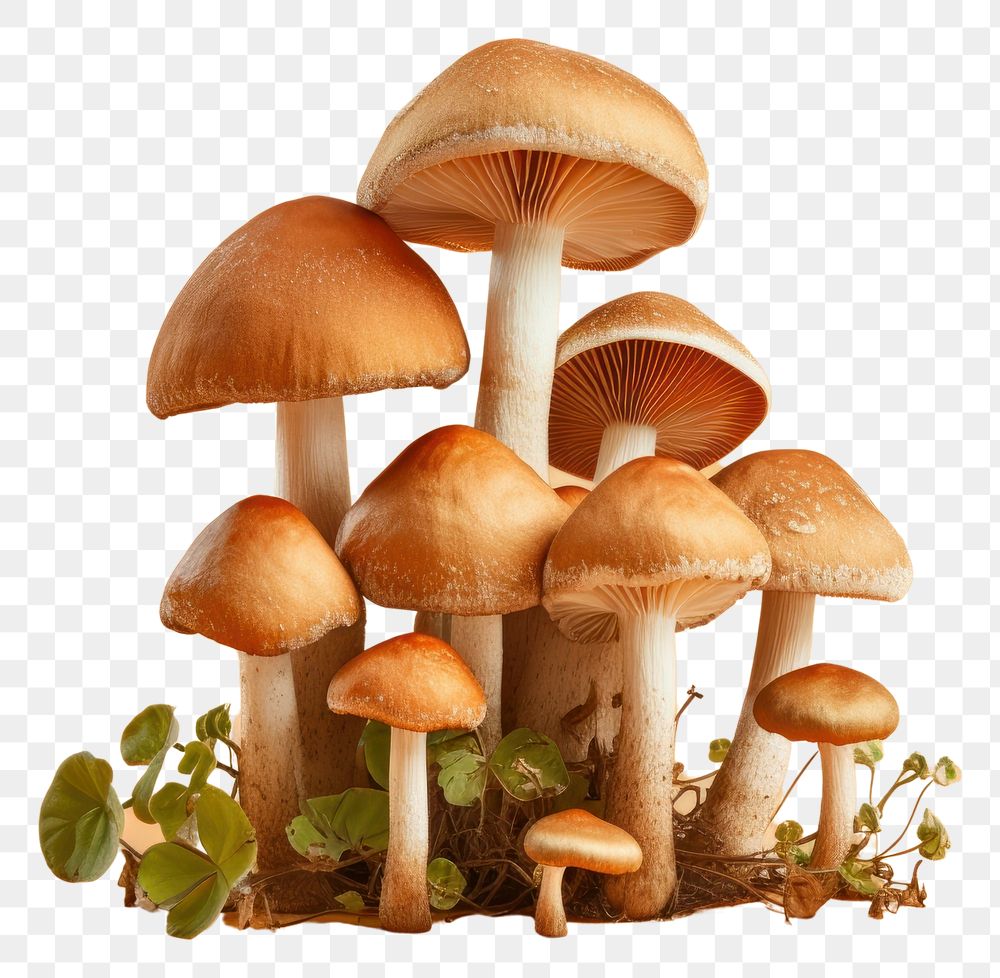 PNG Mushroom fungus autumn plant transparent background