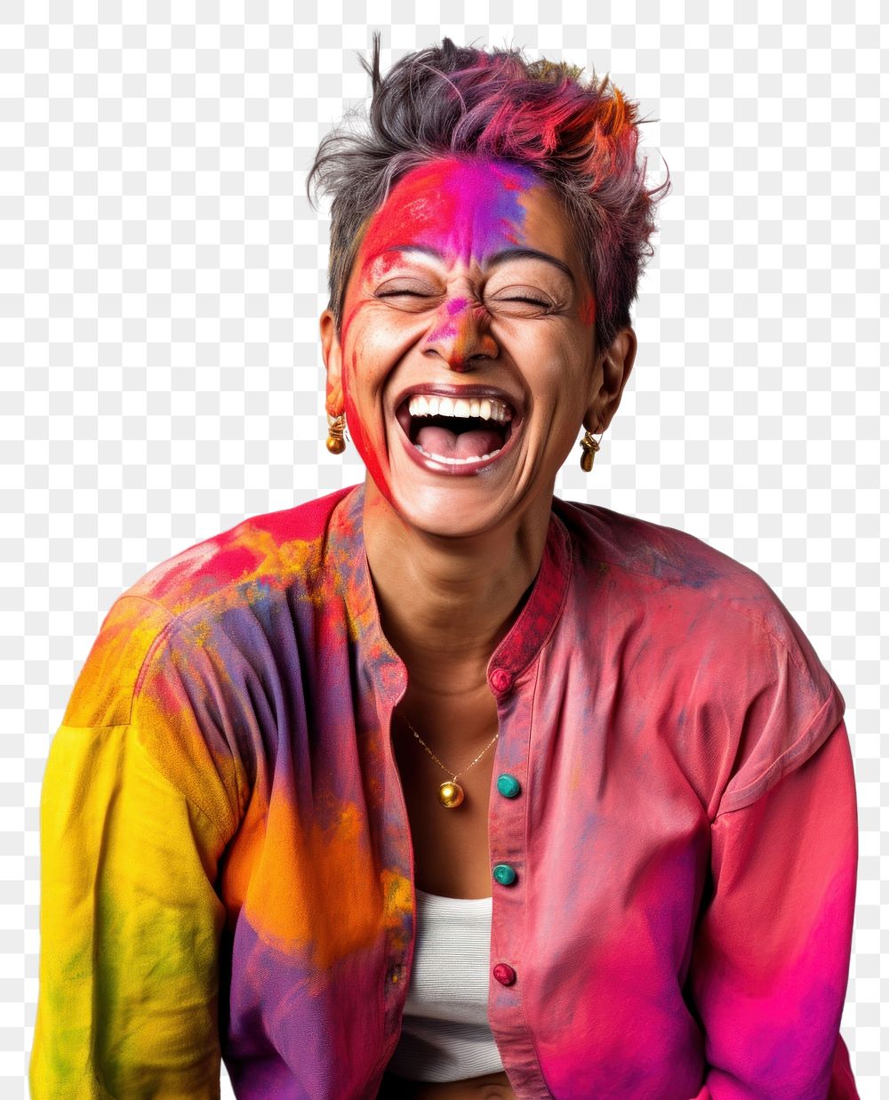 PNG Laughing adult individuality celebration. AI generated Image by rawpixel.