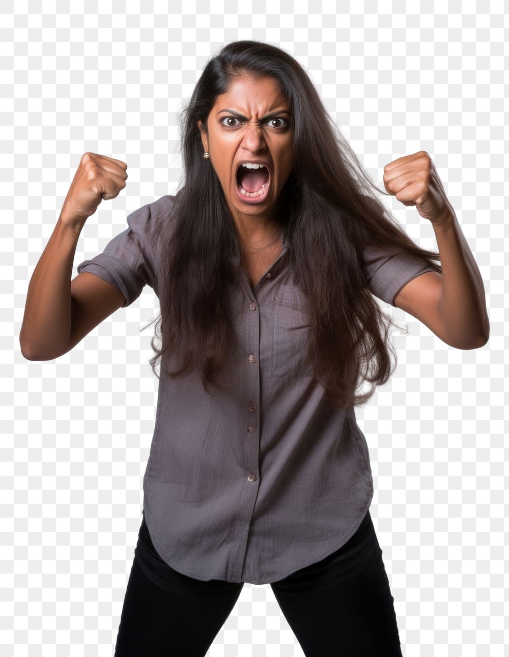 PNG Shouting adult women frustration. AI generated Image by rawpixel.