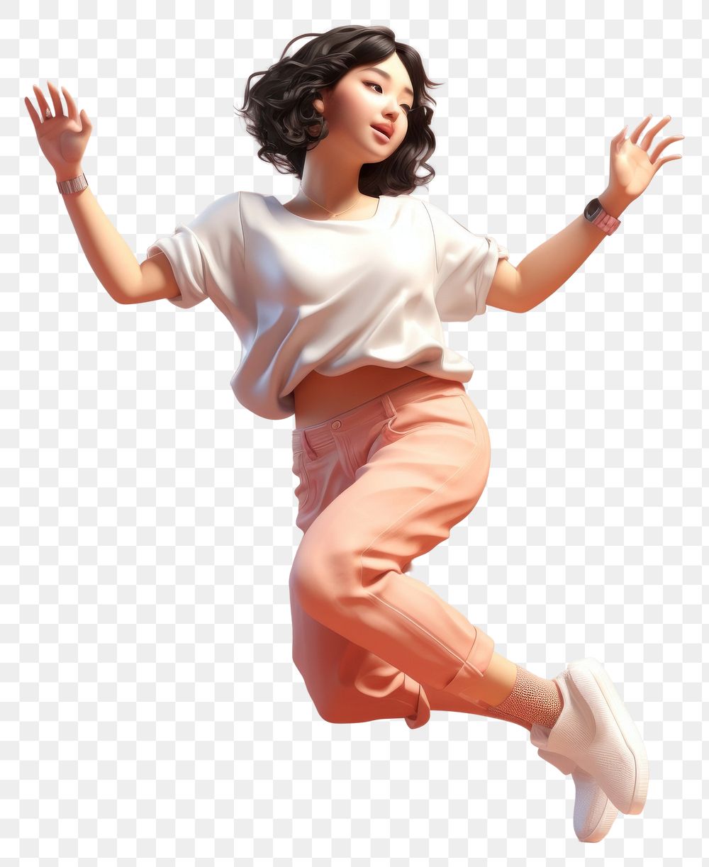 PNG Dancing exercising recreation happiness. AI generated Image by rawpixel.