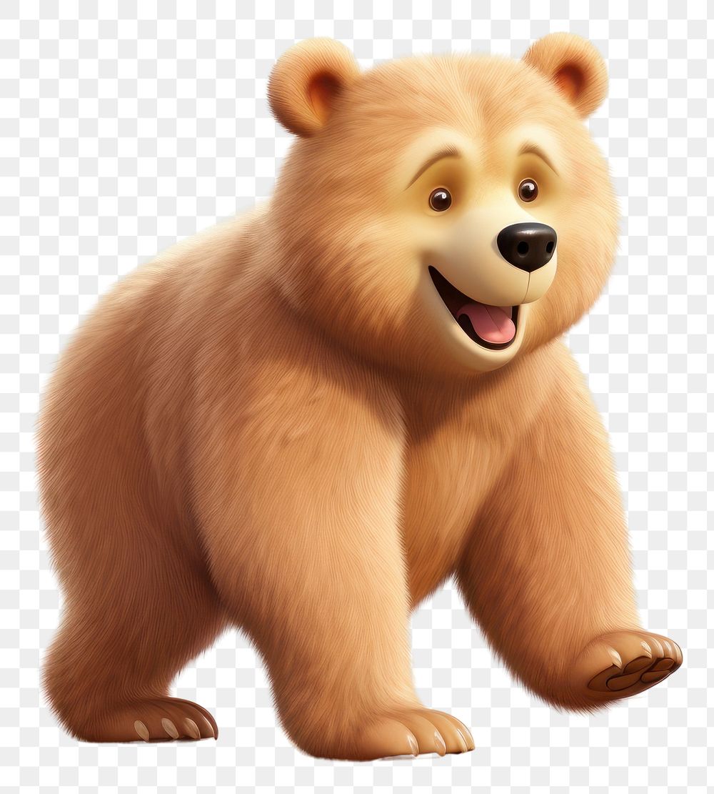 PNG Bear cartoon mammal animal. 